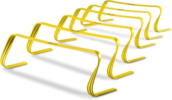 SKLZ 6X Ultra Durable Agility Hurdles - for Athletes of All Skill Levels,6pk of 6-in Tall Hurdles