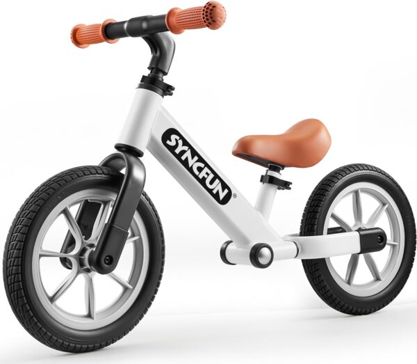 SYNCFUN Toddler Balance Bike, 12'' Toddler Bike for 2, 3, 4, 5 Year Old Boys and Girls