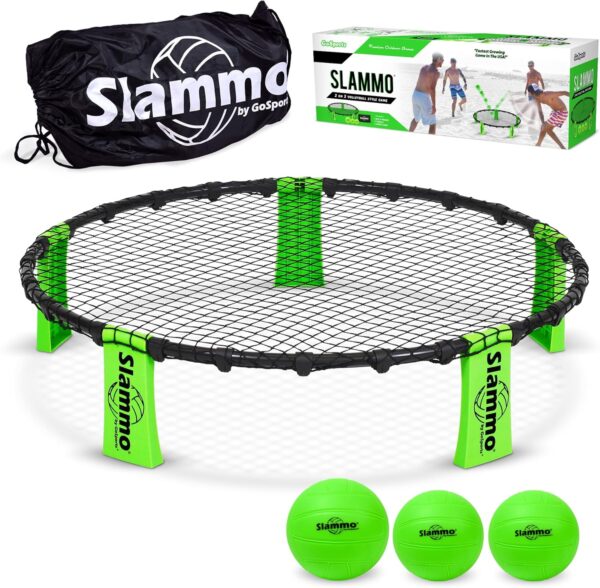 GoSports Slammo Game Set (Includes 3 Balls, Carrying Case and Rules) - Outdoor Lawn